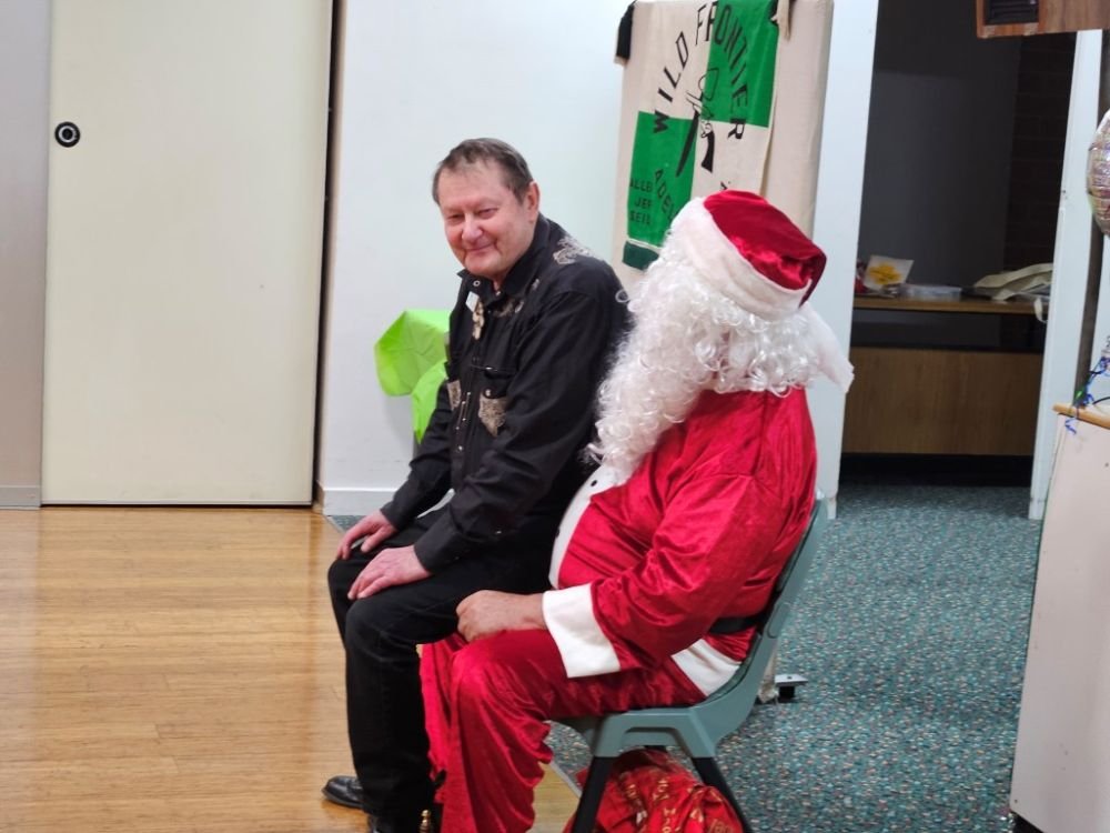 Jeff with Santa